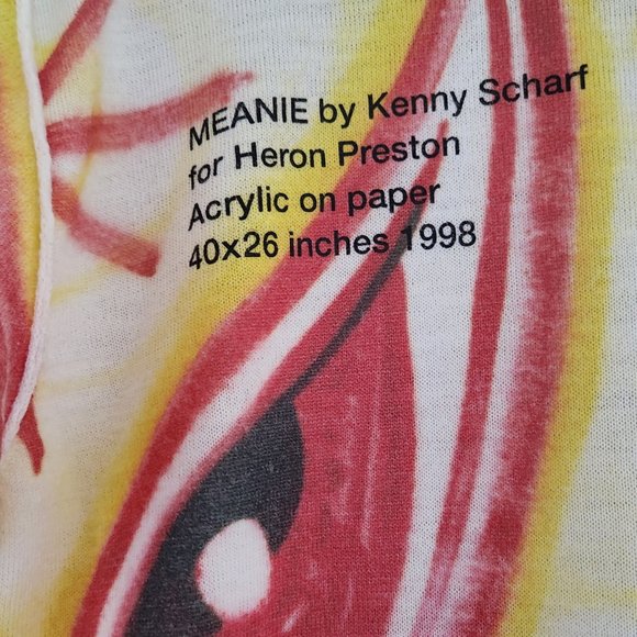 Heron Preston x Kenny Scharf crewneck wool exposed seams sweater Sz XS - Picture 4 of 10